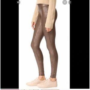 Spanx Metal Bronze Faux Leggings